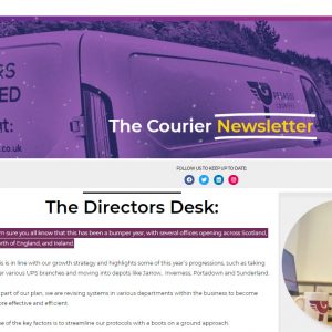 Courier Driver Newsletter
