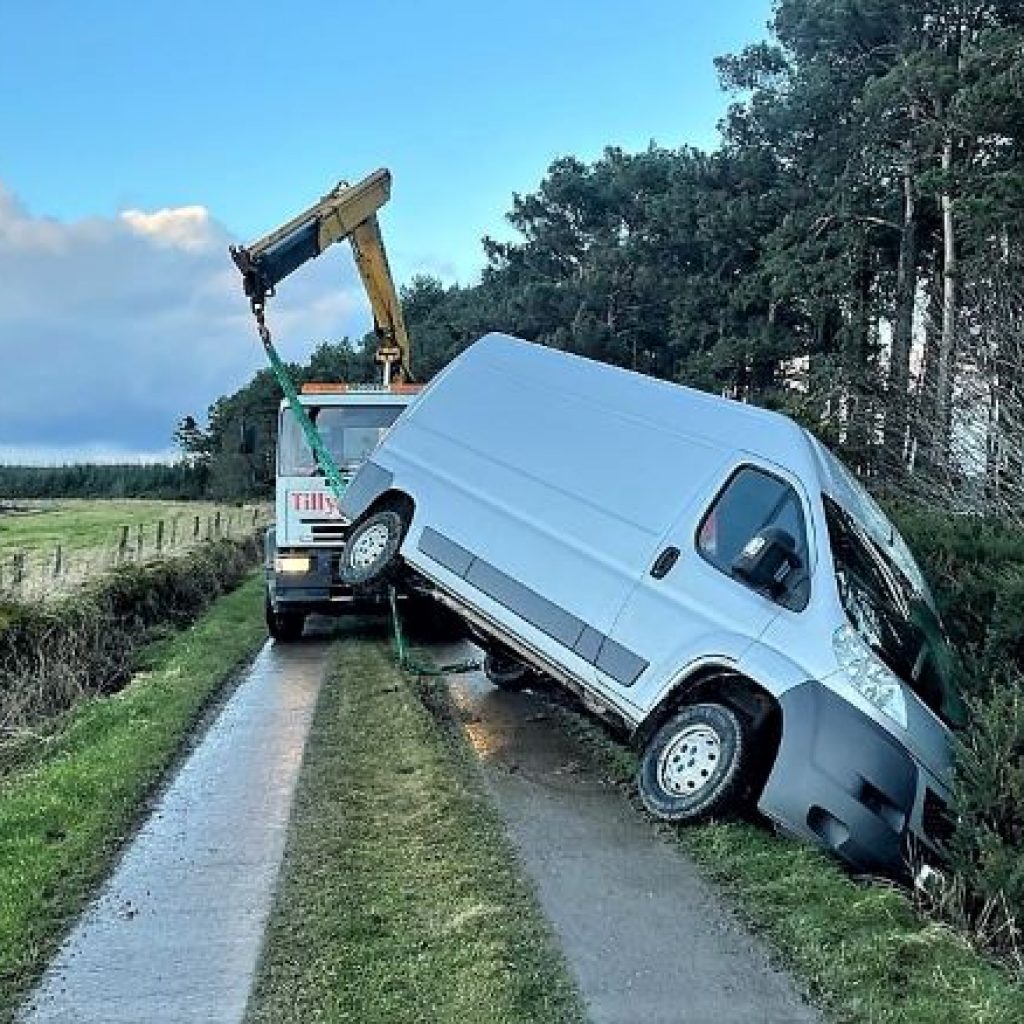 Pegasus Couriers Van Inverness crash