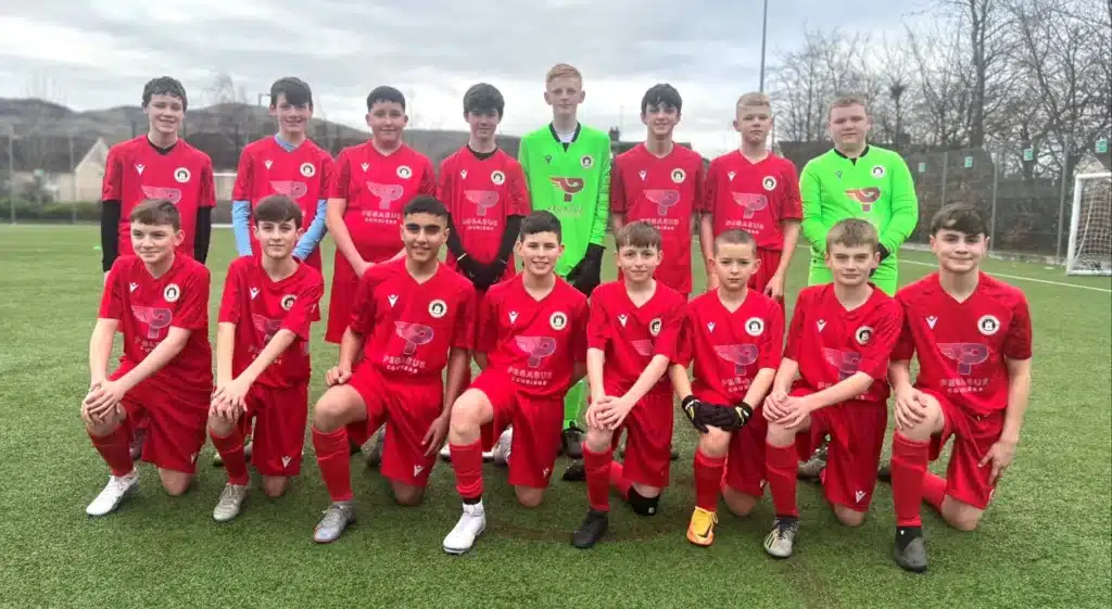 Pegasus Couriers sponsors the youth Edinburgh foot team