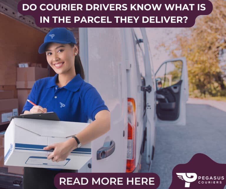 Do courier drivers know what is in the parcel they deliver?
