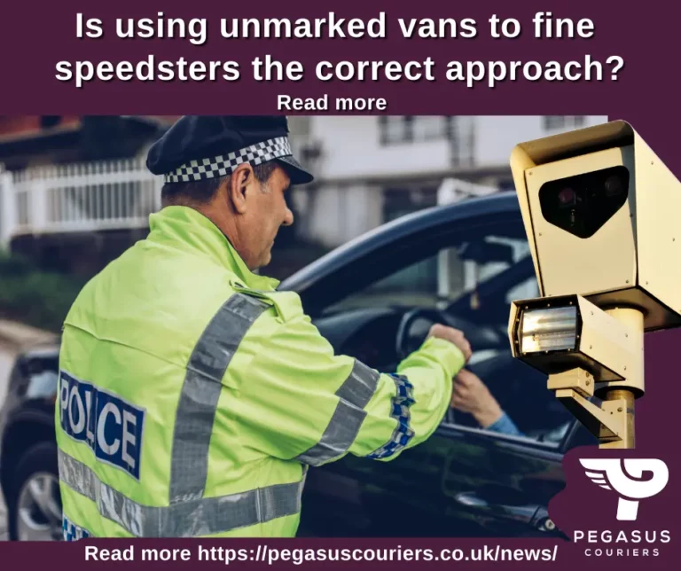 Police stopping speeding drivers is a thing of past ... Now there are drones and unmarked policing vans. Pegasus couriers talks about road safety and cameras