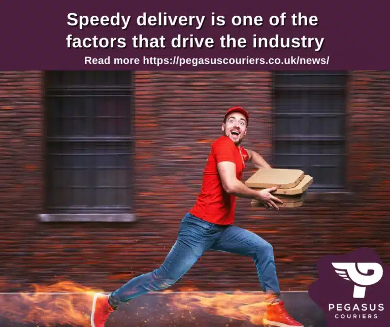 Speedy delivery is a key factor driving the courier world.