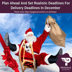 Christmas delays explains by Pegasus couriers. How to avoid your delayed presents and parcels.