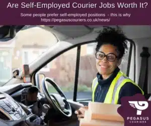 Are Self-Employed Courier Driver Jobs Worth It? Self-employed courier jobs and delivery driver jobs have great earning potential across the UK.