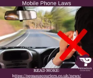 Driver talking on mobile phone. This is illegal in the UK.