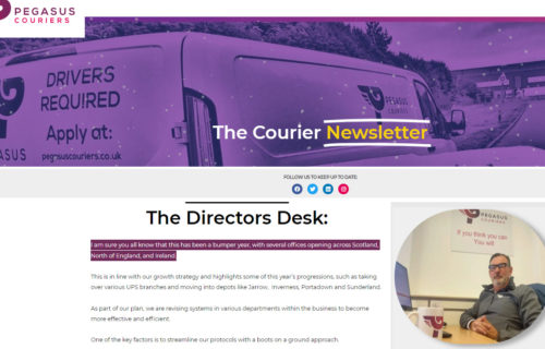 Courier Driver Newsletter